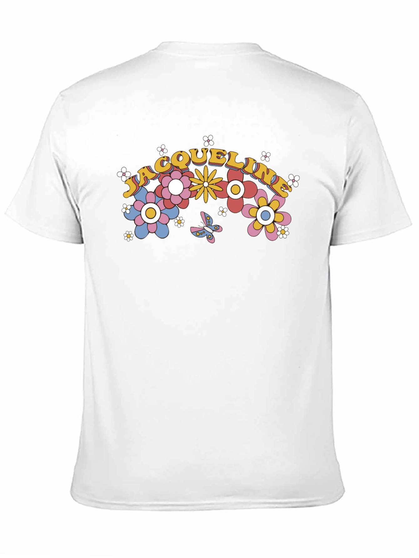 Floral Name T-Shirt - Personalized Gift