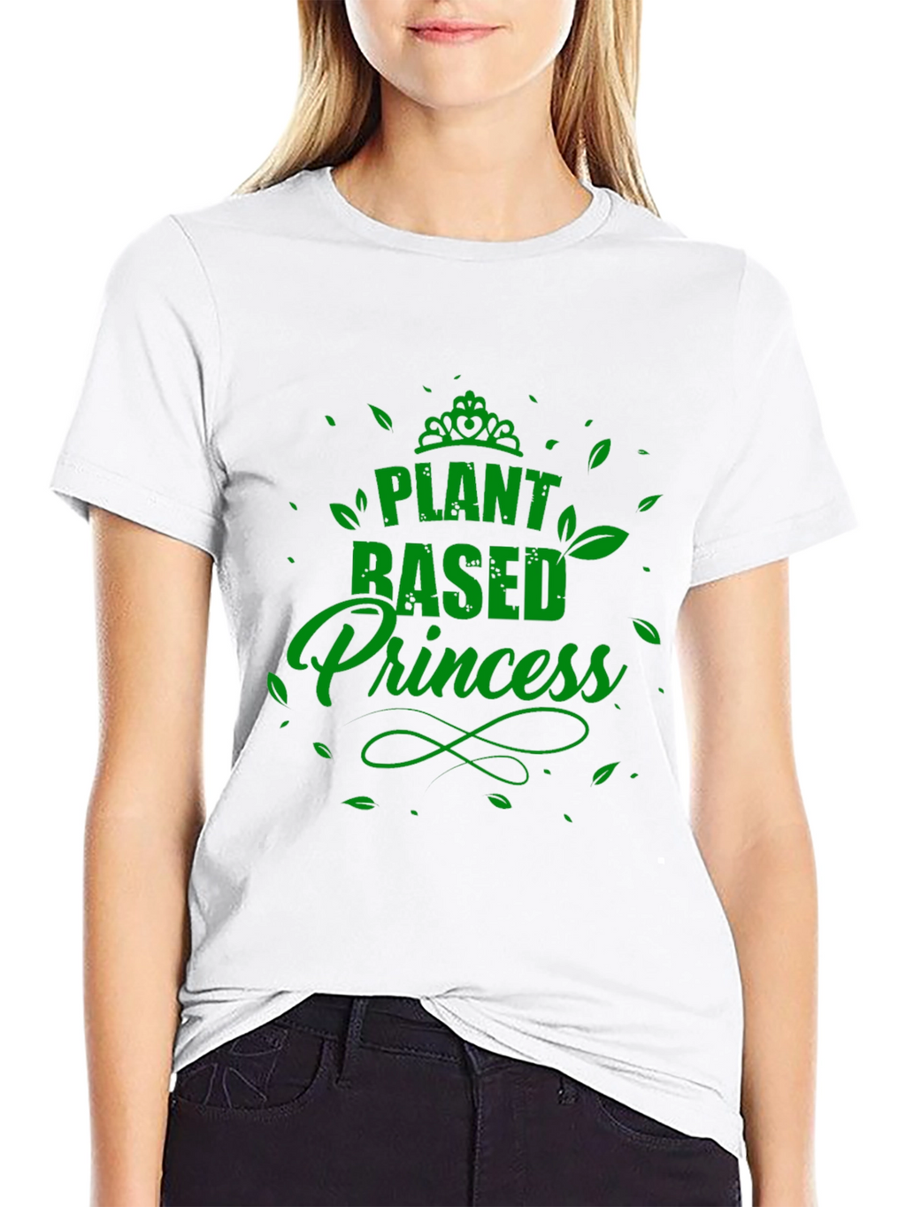 Plant Based Princess Black T-Shirt