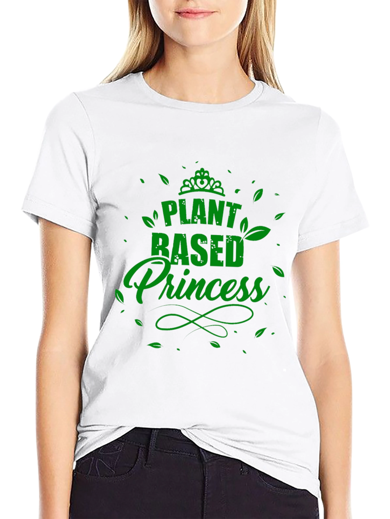 Plant Based Princess Black T-Shirt