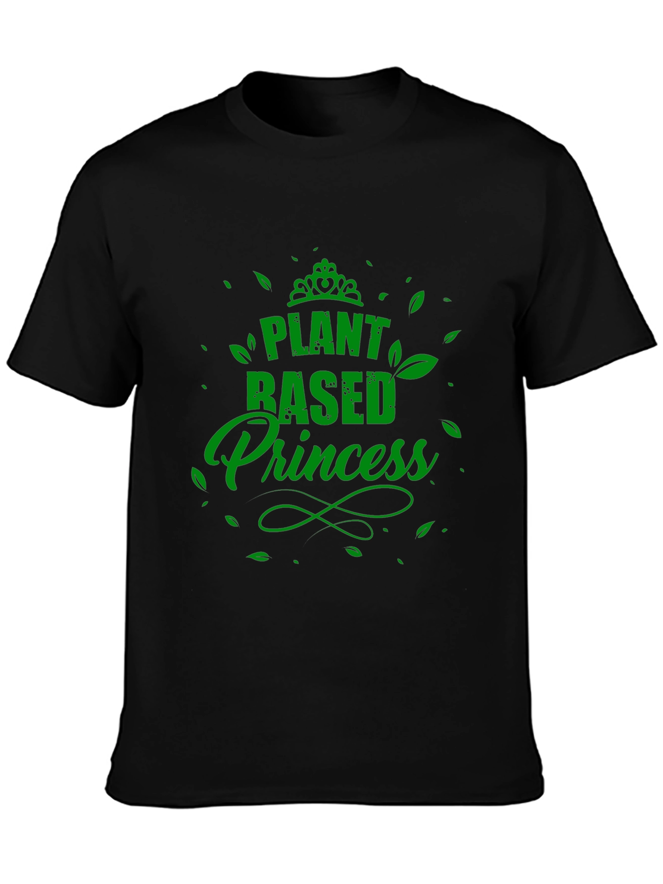 Plant Based Princess Black T-Shirt