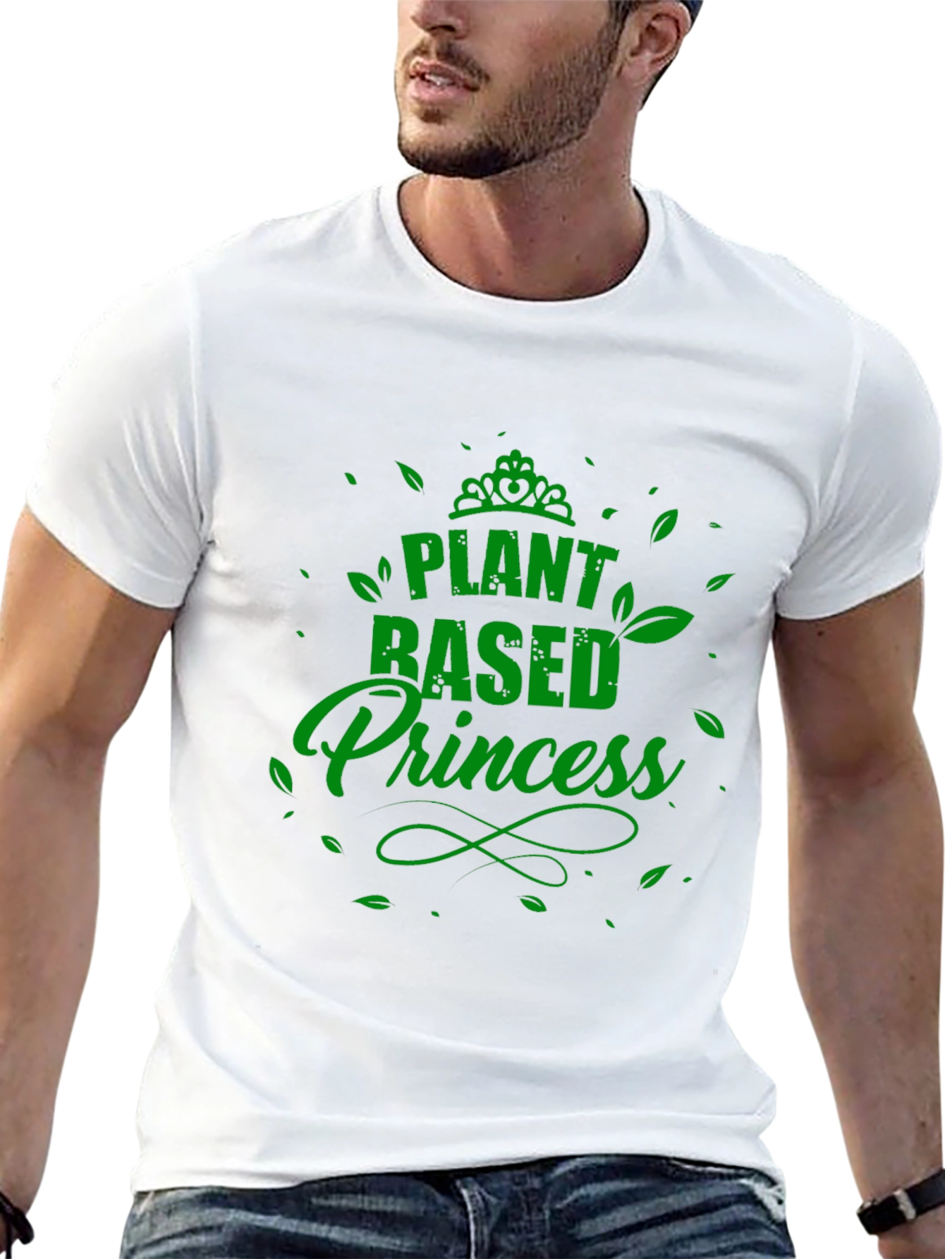 Plant Based Princess Black T-Shirt