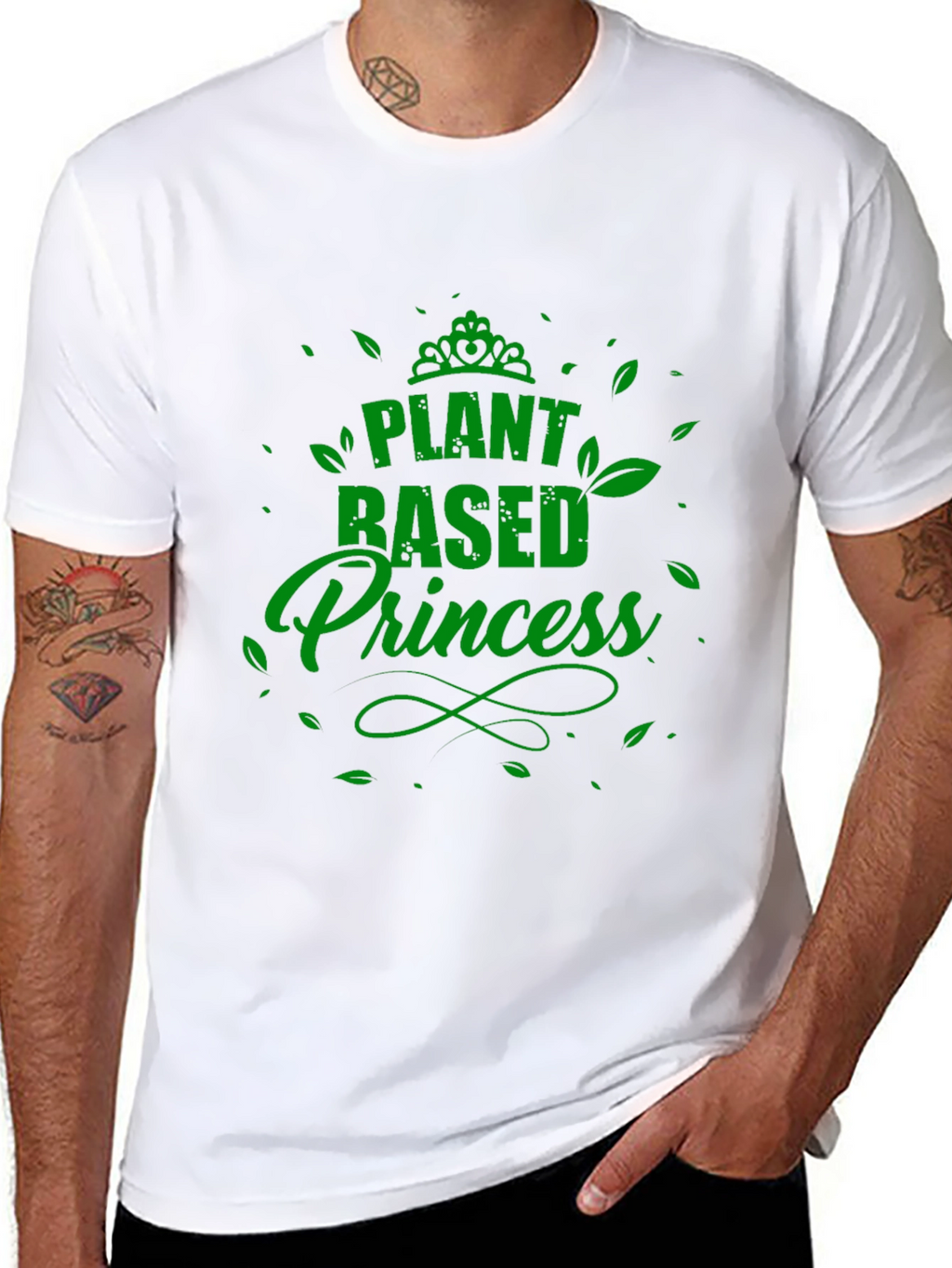 Plant Based Princess Black T-Shirt