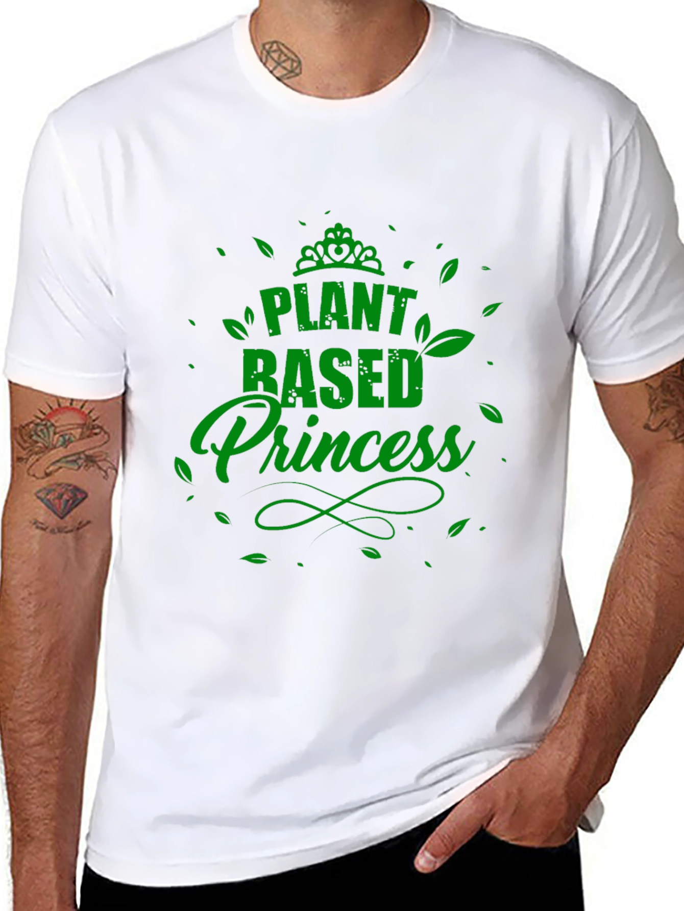 Plant Based Princess Black T-Shirt