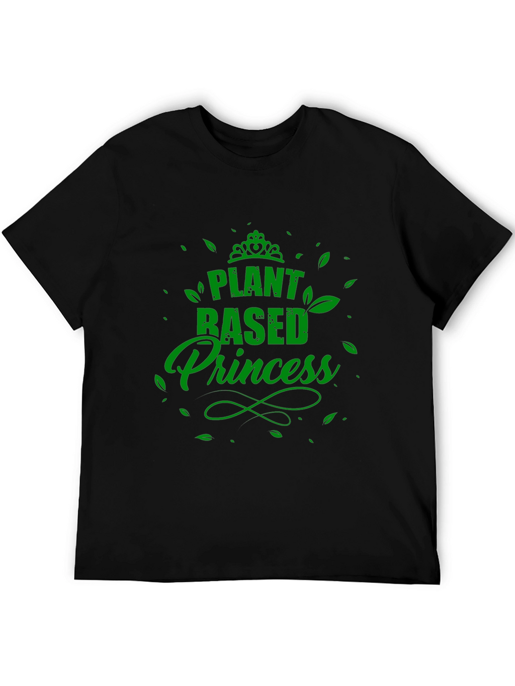 Plant Based Princess Black T-Shirt