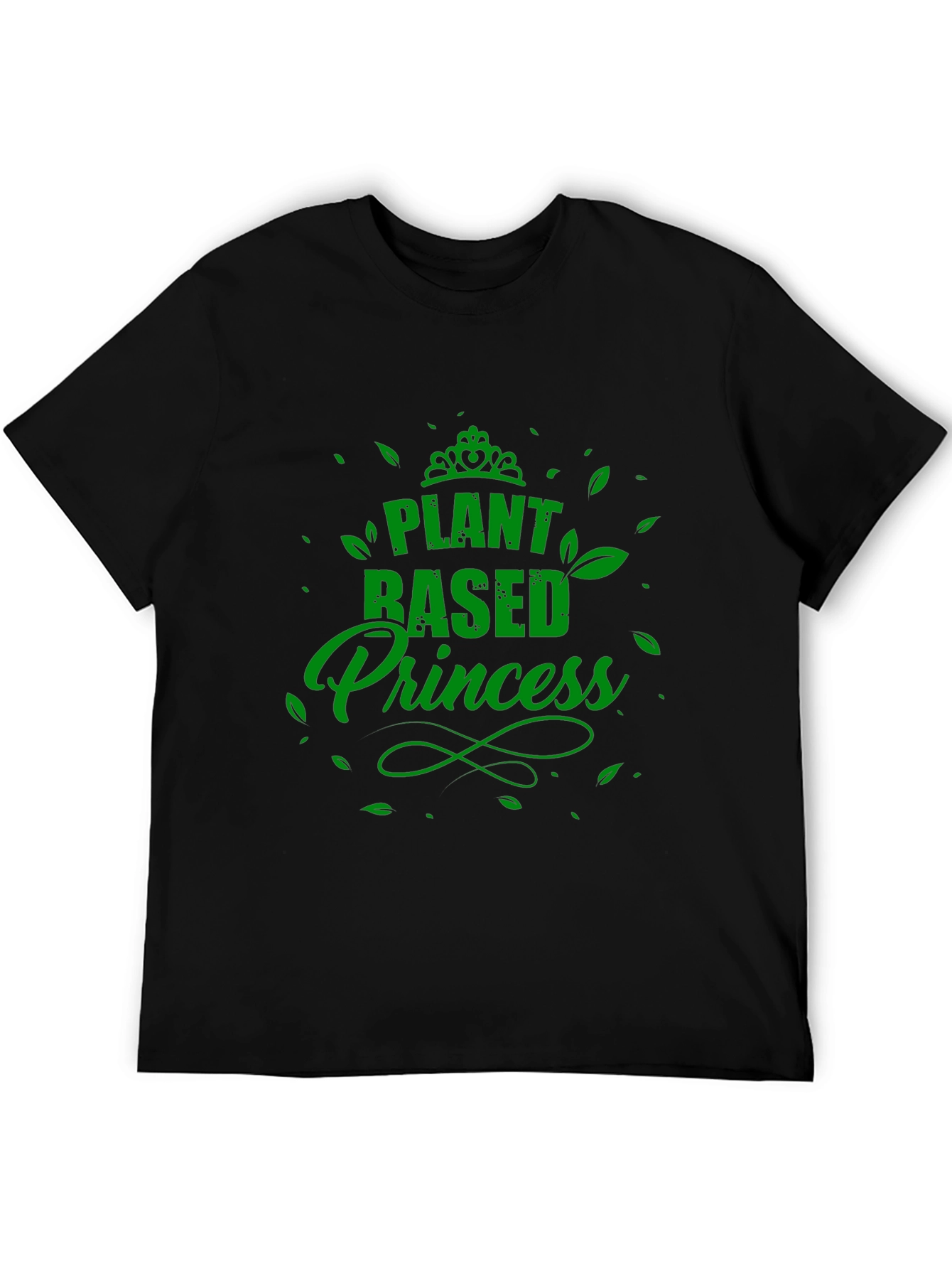 Plant Based Princess Black T-Shirt
