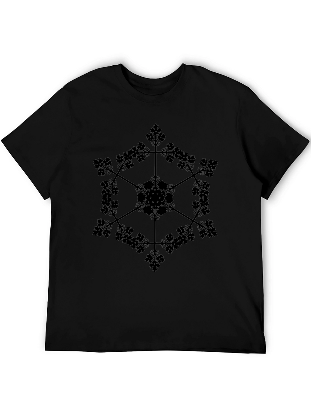 Gothic Snowflake Black T-Shirt