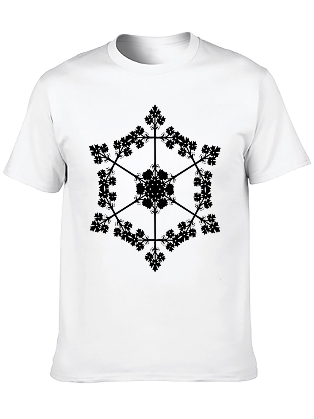 Gothic Snowflake Black T-Shirt