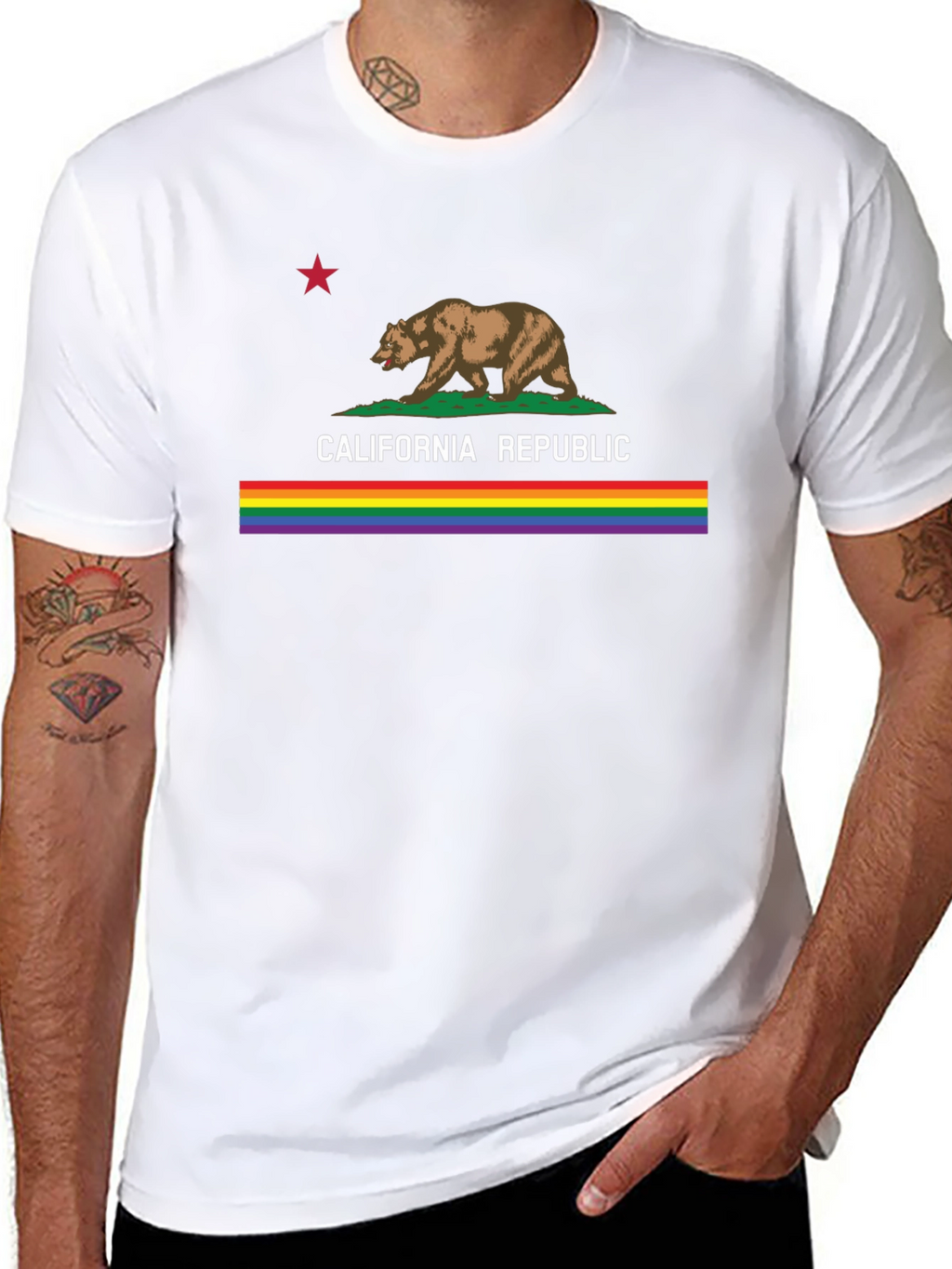 California Republic Rainbow Pride T-Shirt