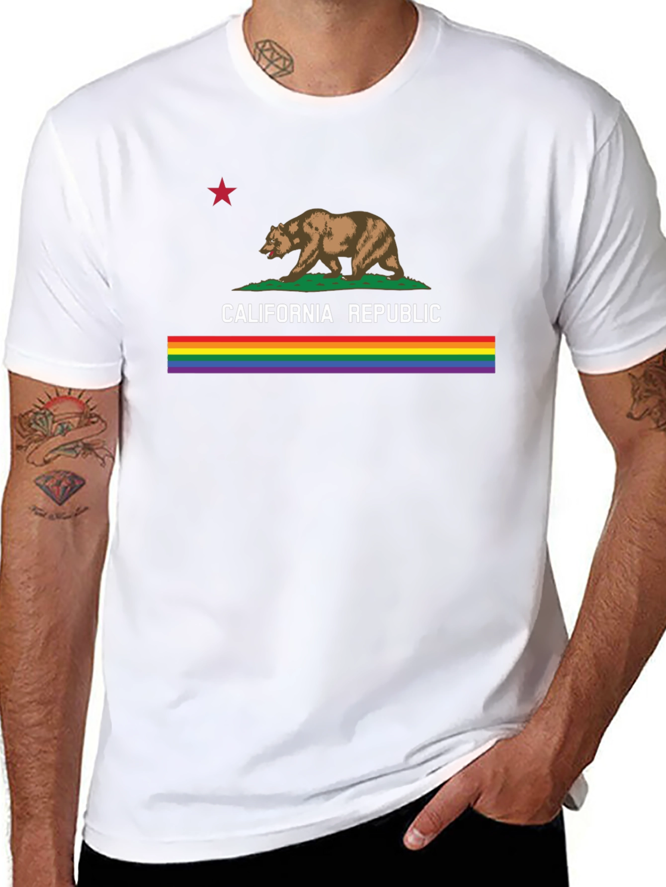 California Republic Rainbow Pride T-Shirt