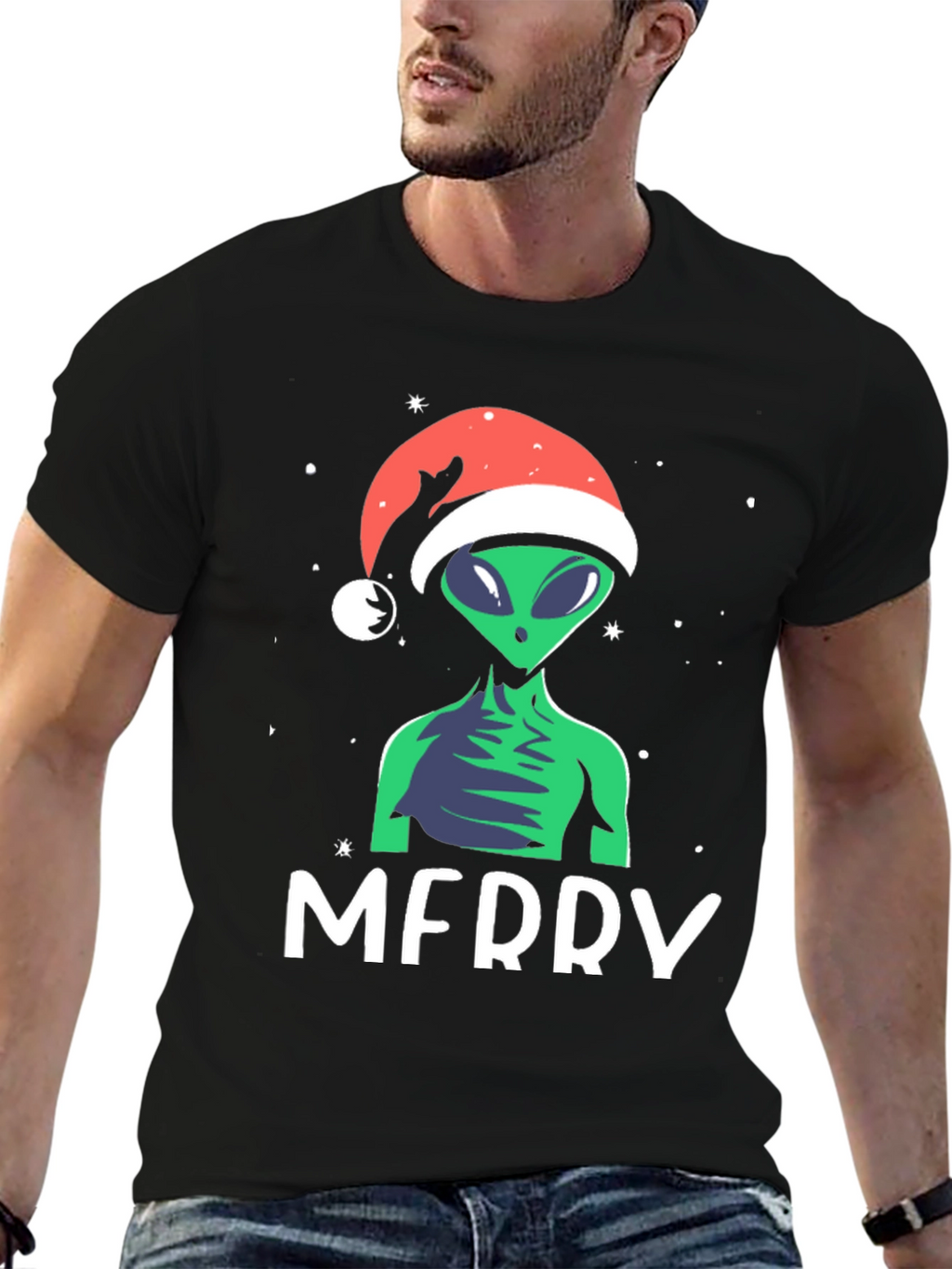 Merry Alien Christmas Holiday T-Shirt