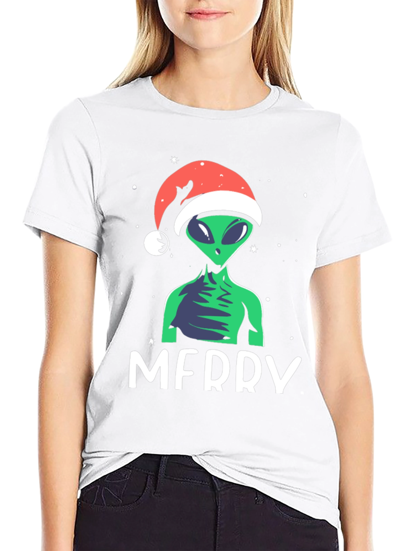 Merry Alien Christmas Holiday T-Shirt