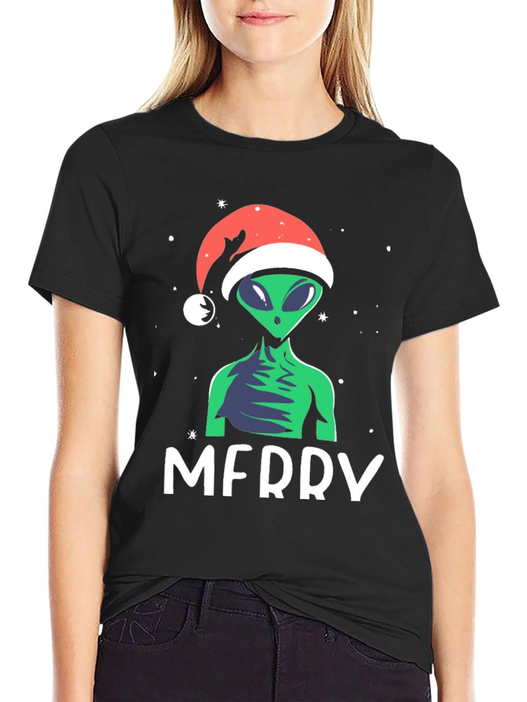 Merry Alien Christmas Holiday T-Shirt