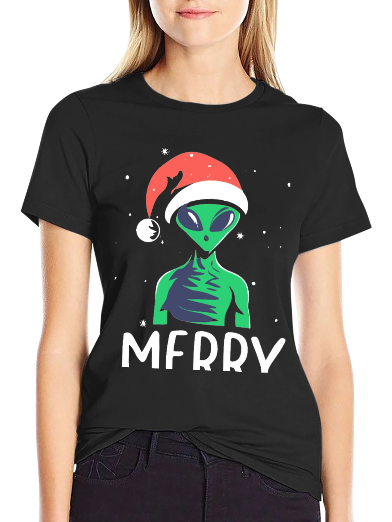 Merry Alien Christmas Holiday T-Shirt