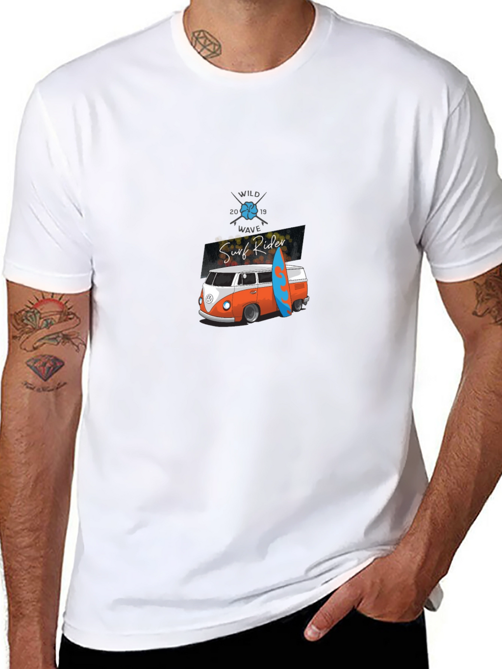 Surf Rider Graphic Tee - Retro Van T-Shirt