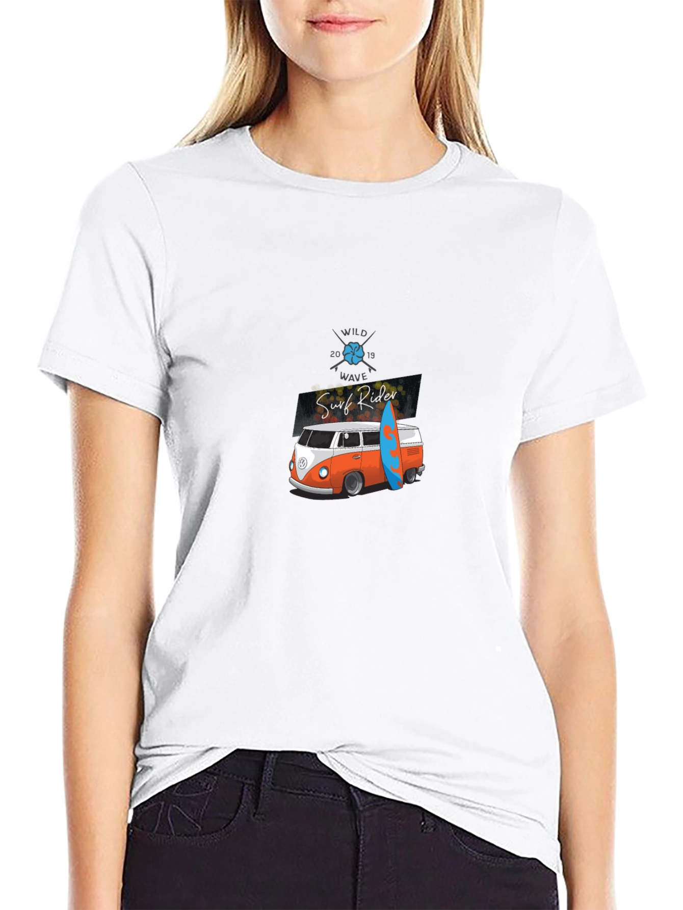 Surf Rider Graphic Tee - Retro Van T-Shirt