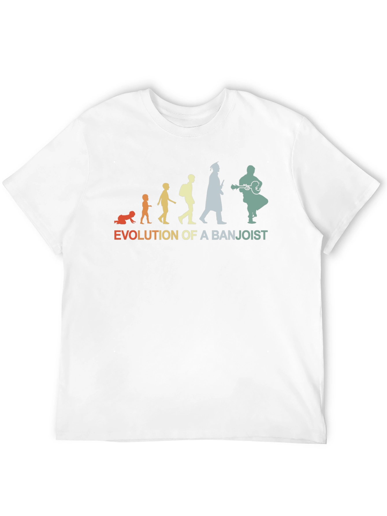Evolution of a Banjoist T-Shirt - Black