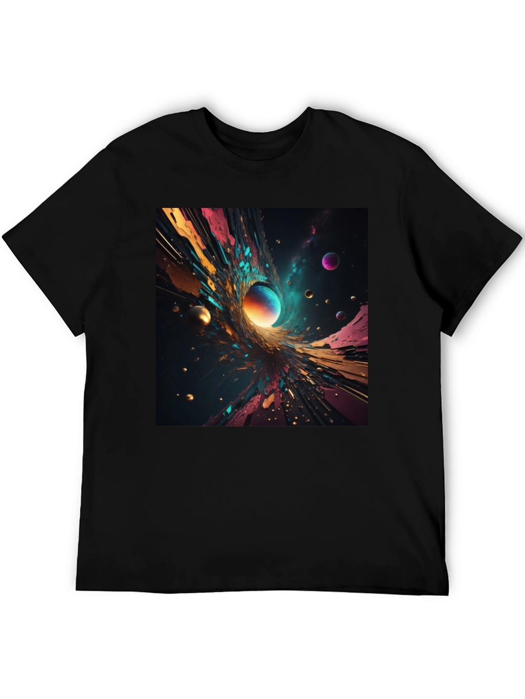 Abstract Universe Graphic T-Shirt
