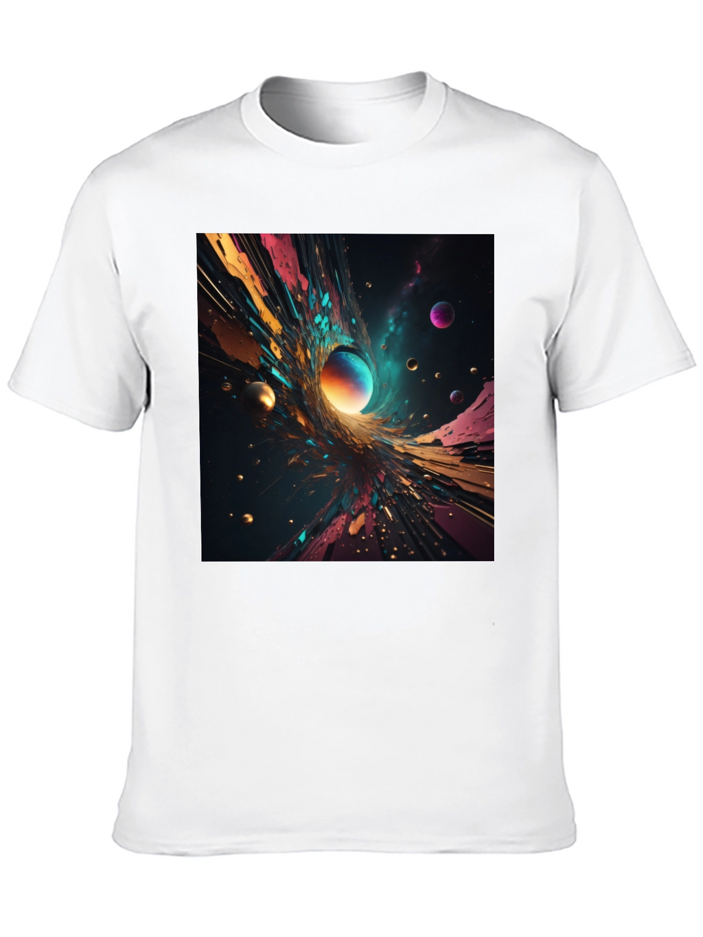 Abstract Universe Graphic T-Shirt