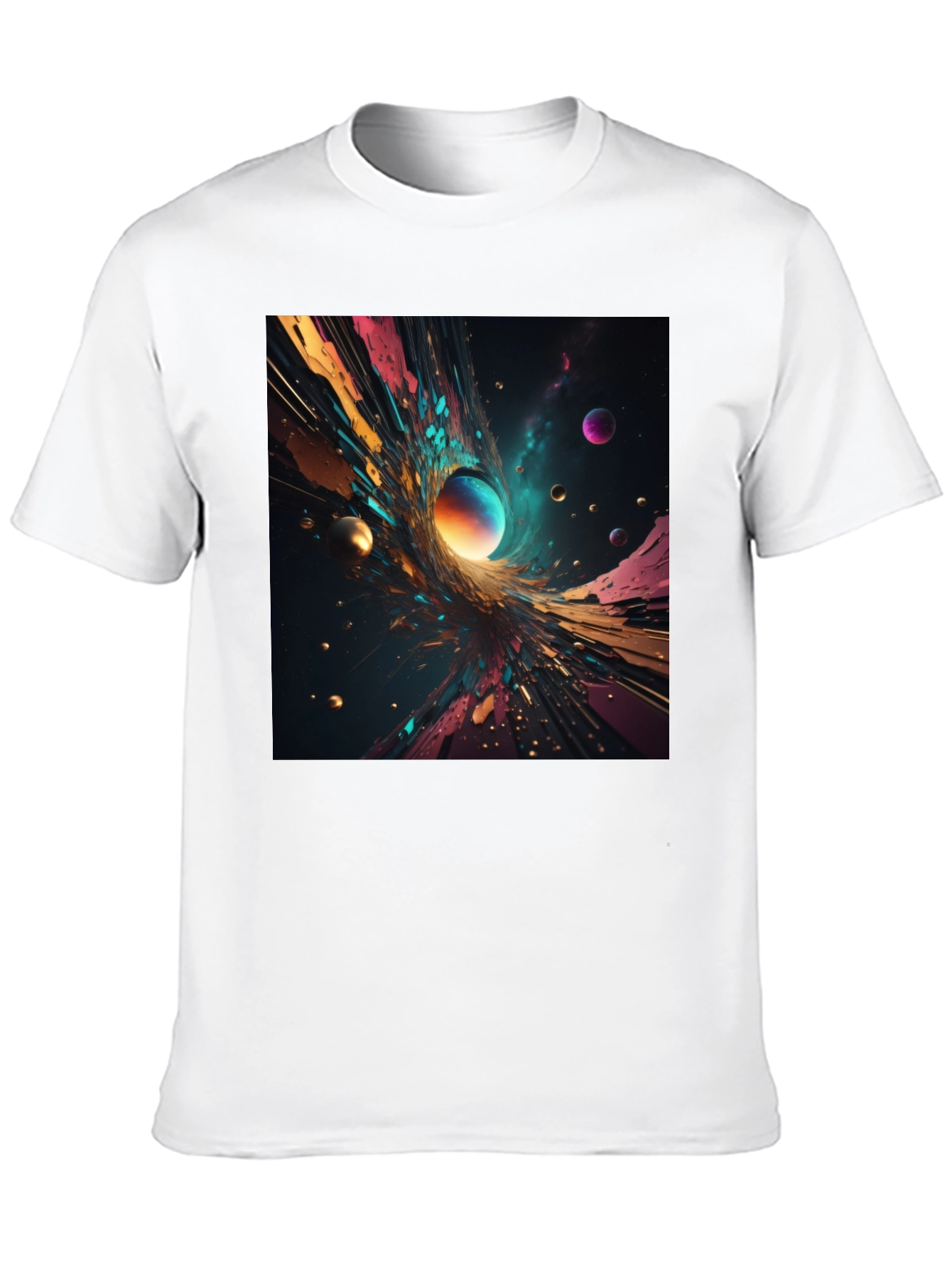 Abstract Universe Graphic T-Shirt