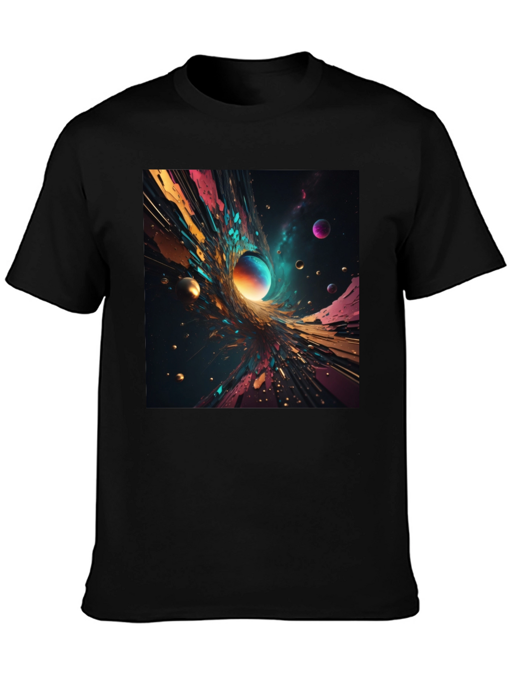 Abstract Universe Graphic T-Shirt