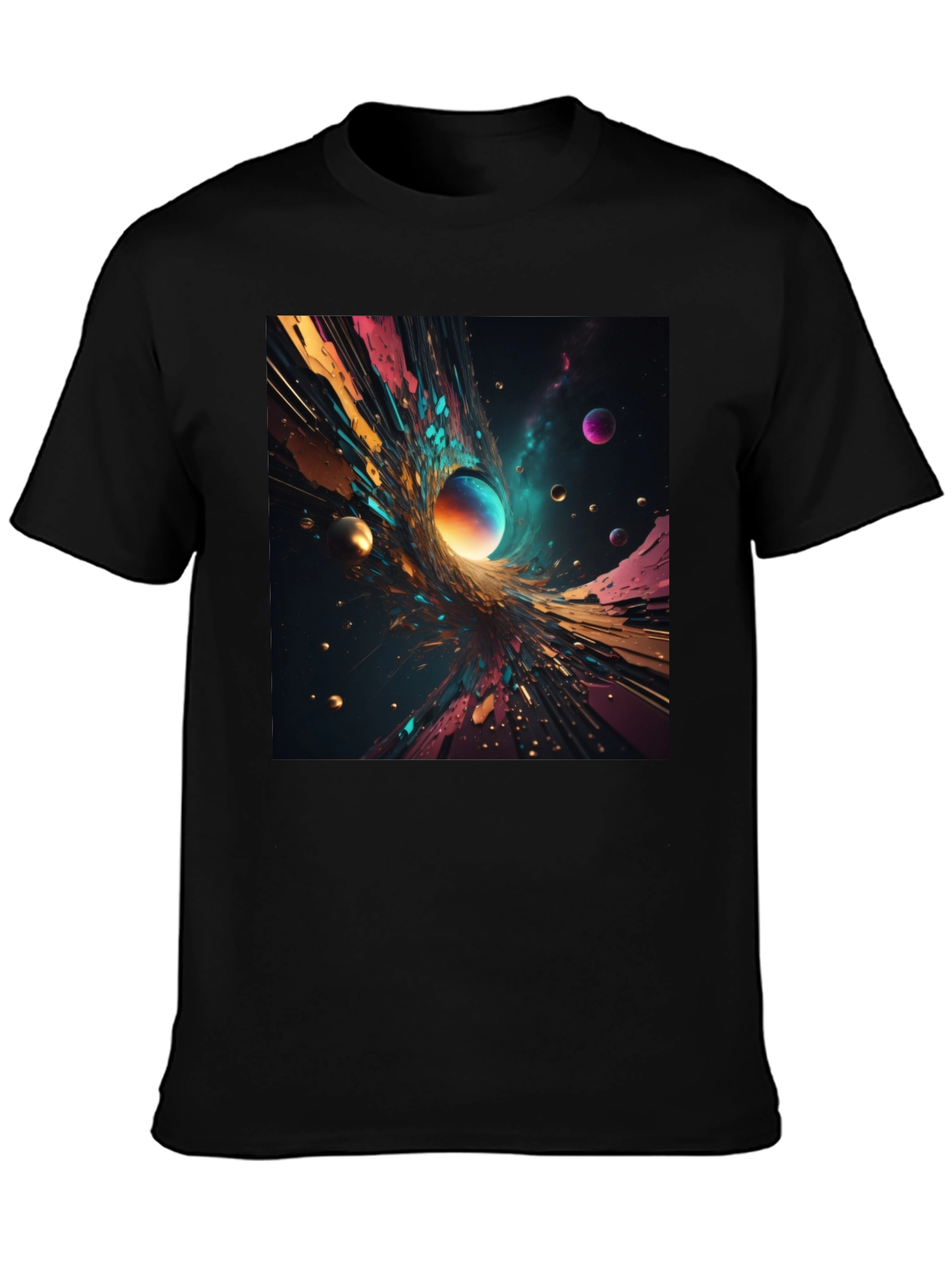 Abstract Universe Graphic T-Shirt