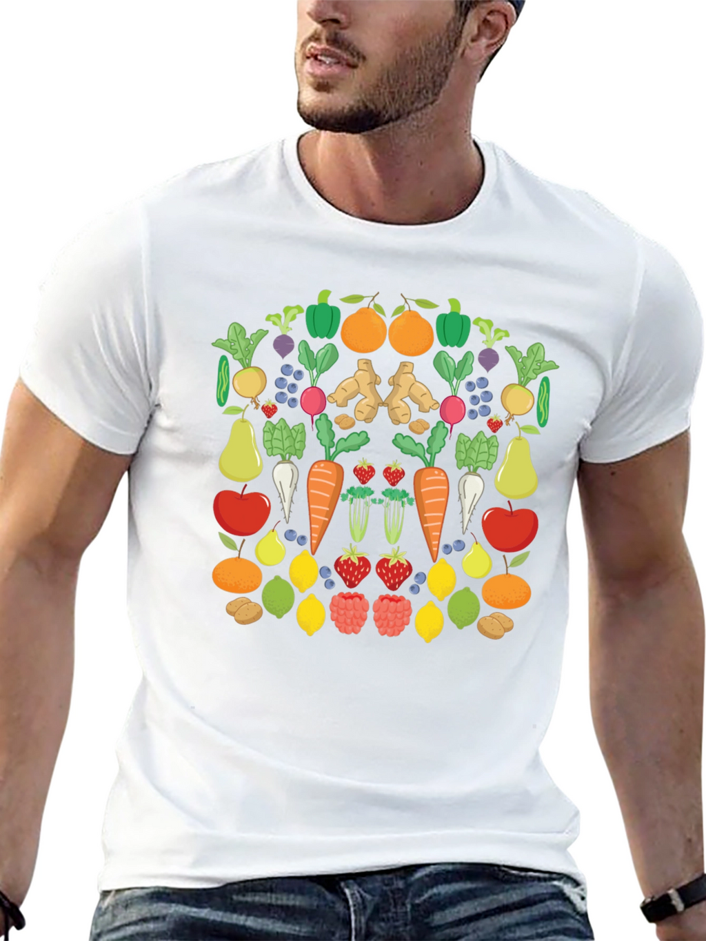 Fruit & Veggie T-Shirt - Healthy Lifestyle Tee