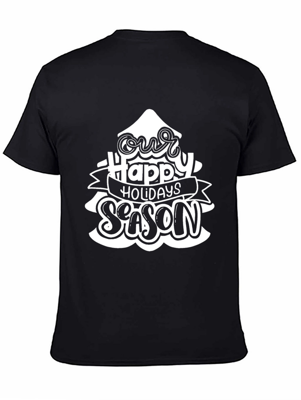 Holiday Season Graphic Tee - Black