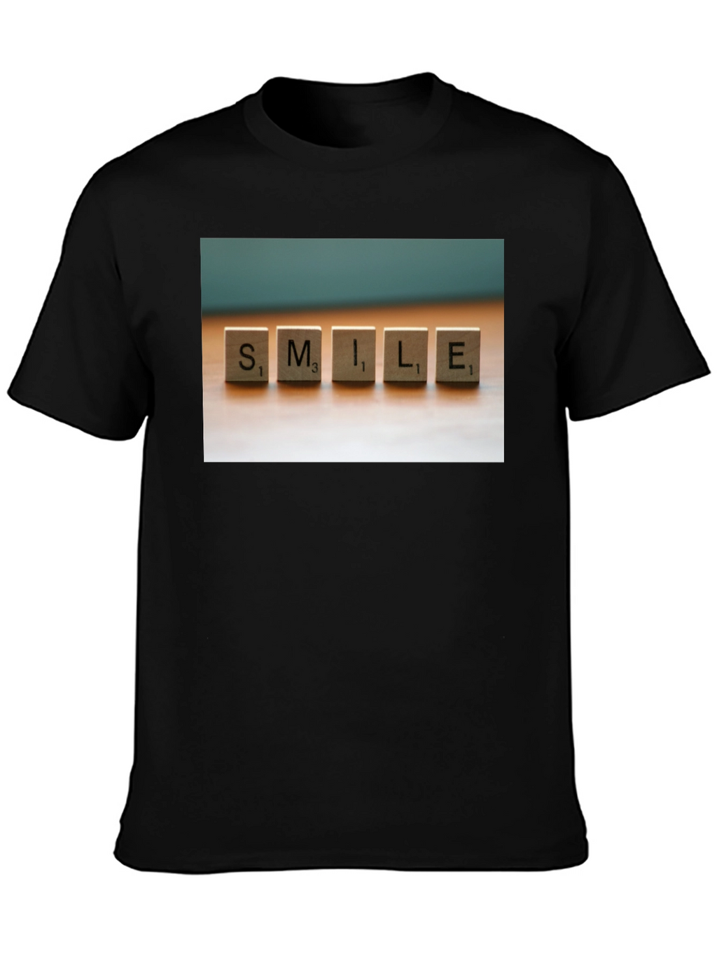 Smile Scrabble Tile Graphic T-Shirt
