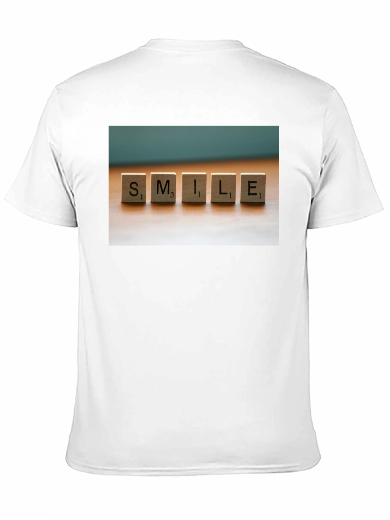 Smile Scrabble Tile Graphic T-Shirt