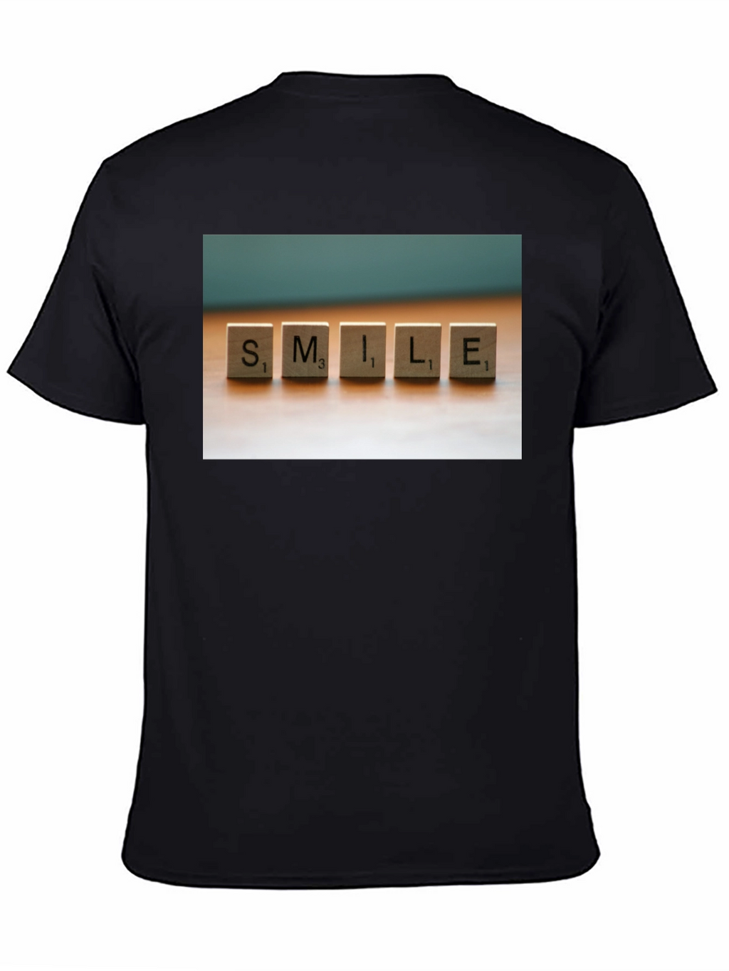 Smile Scrabble Tile Graphic T-Shirt