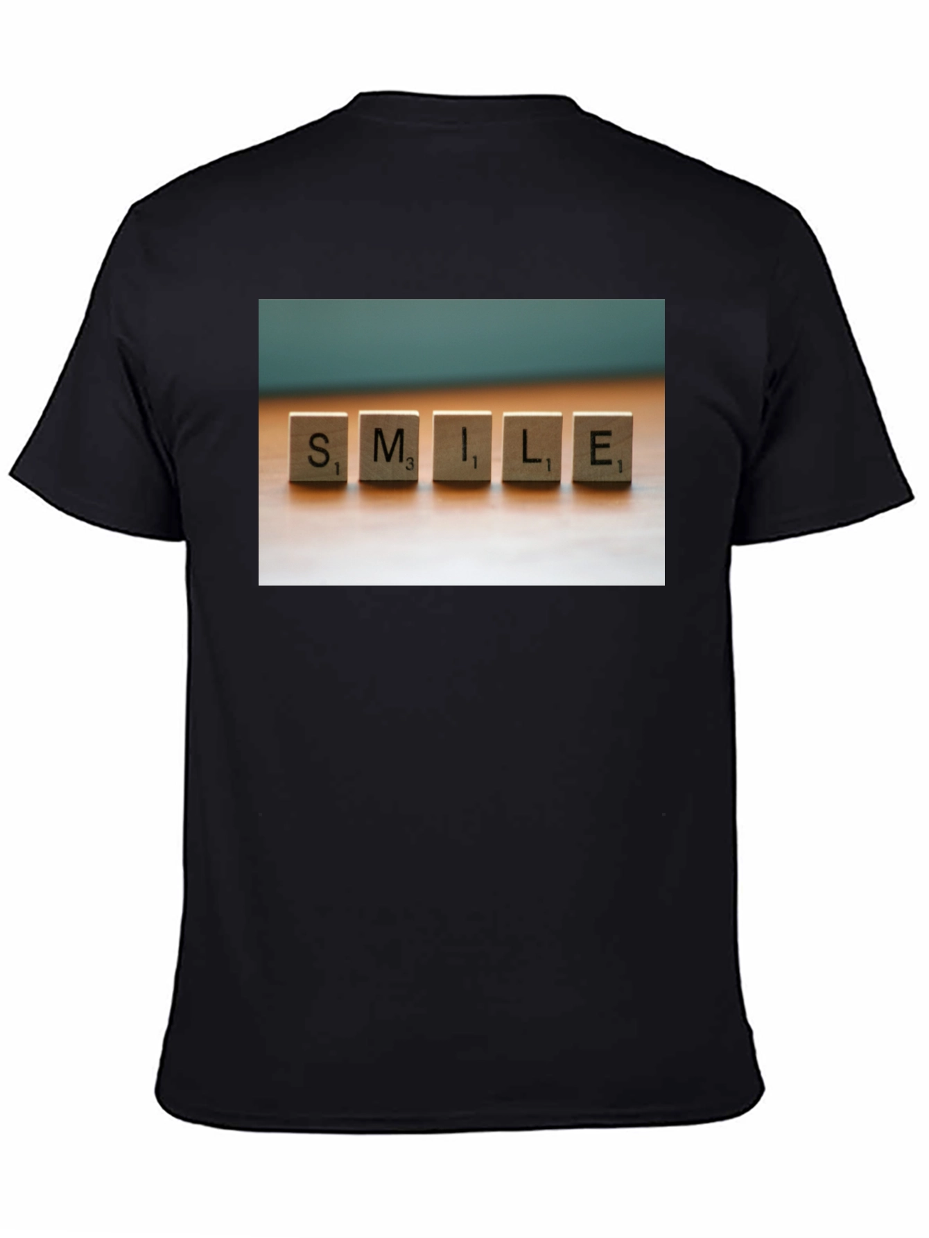 Smile Scrabble Tile Graphic T-Shirt