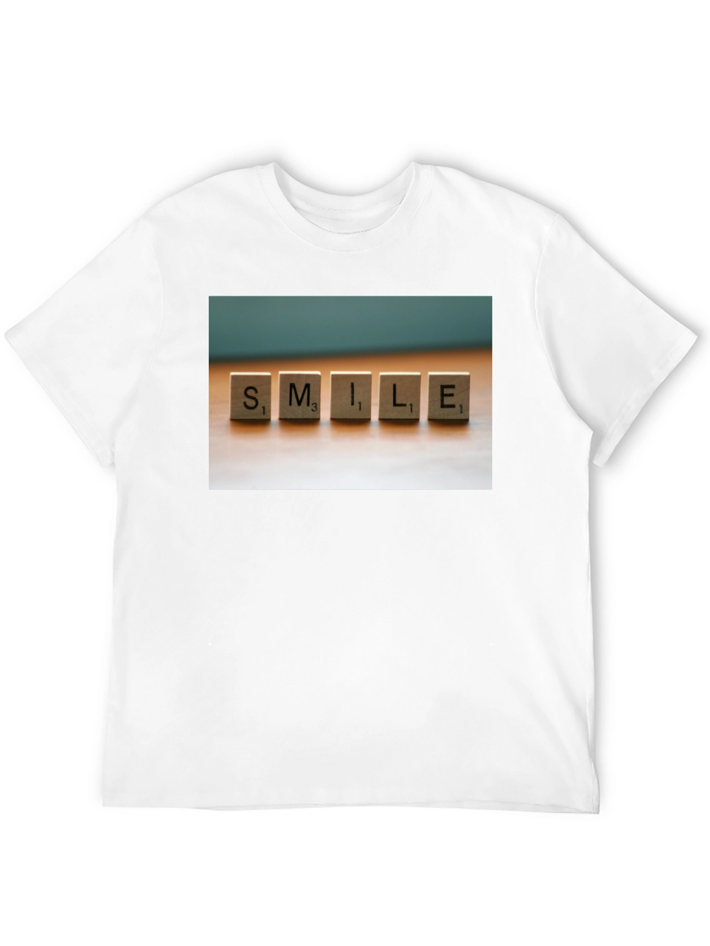 Smile Scrabble Tile Graphic T-Shirt