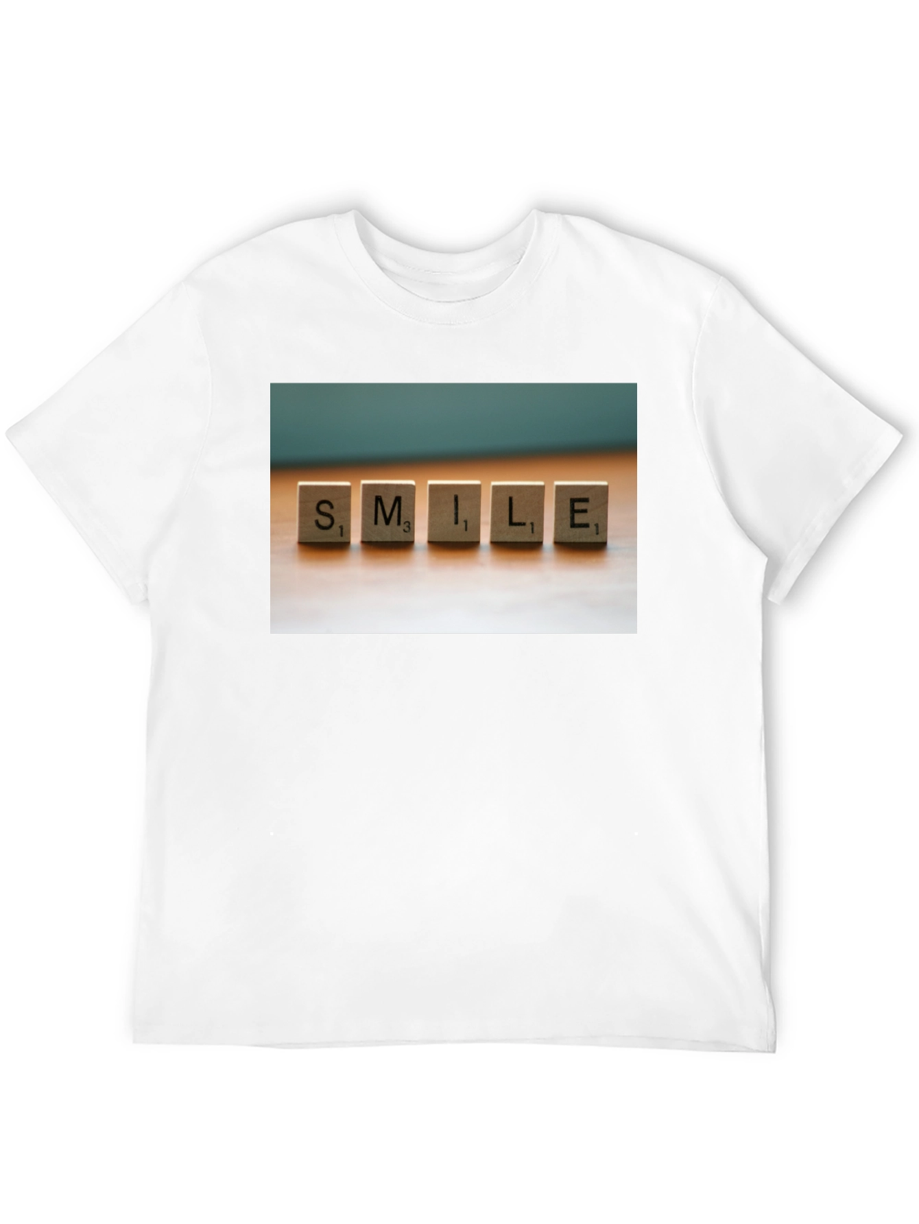 Smile Scrabble Tile Graphic T-Shirt