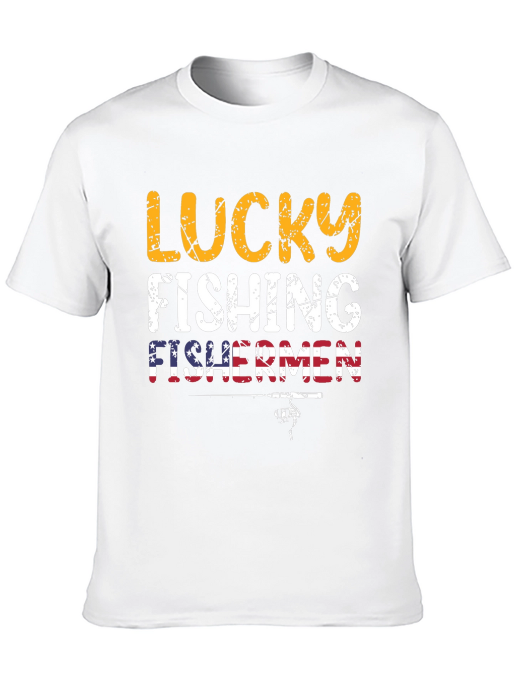 Lucky Fishing Fishermen Graphic T-Shirt