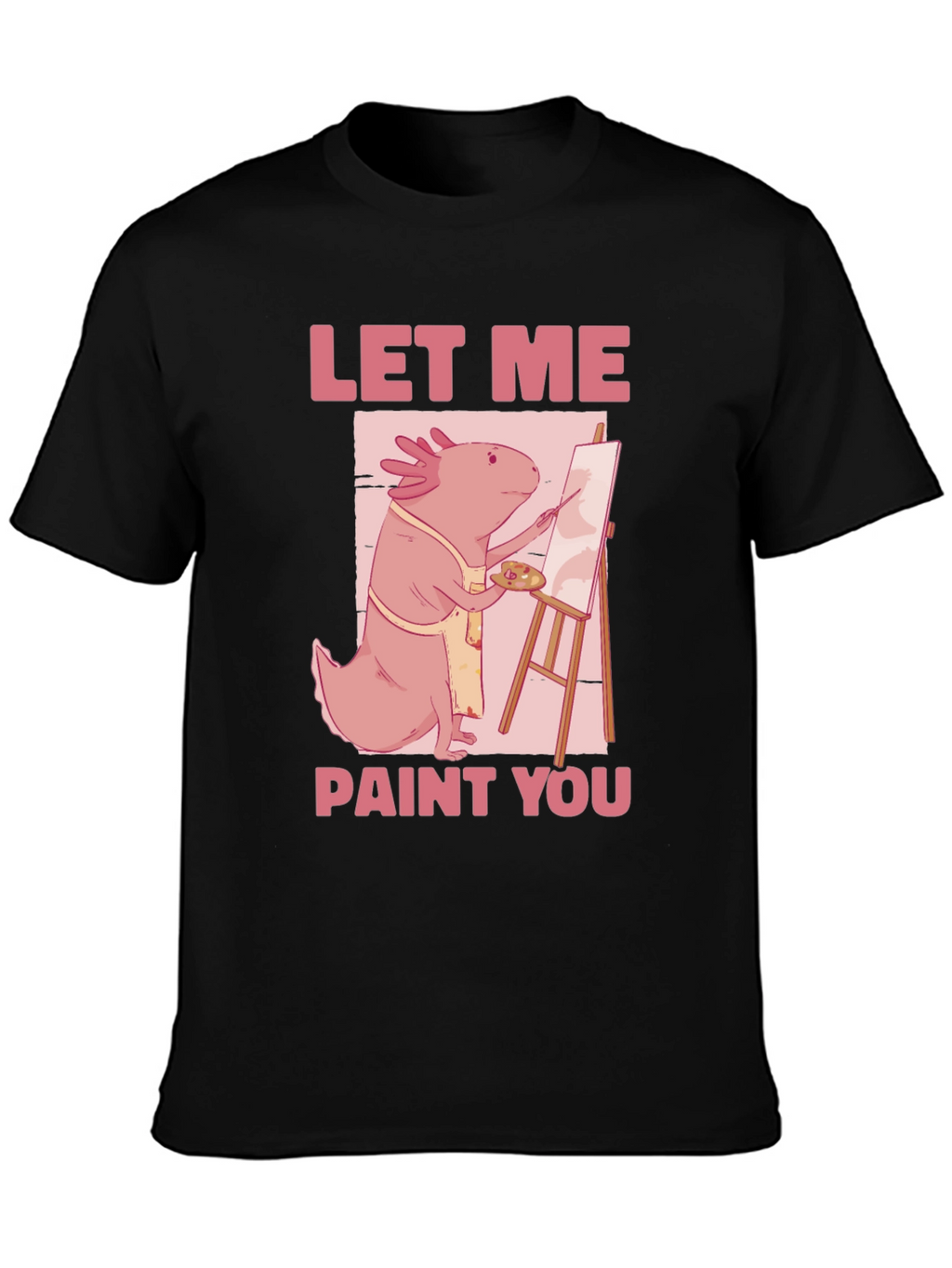 Axolotl Artist Graphic Tee - Let Me Paint You