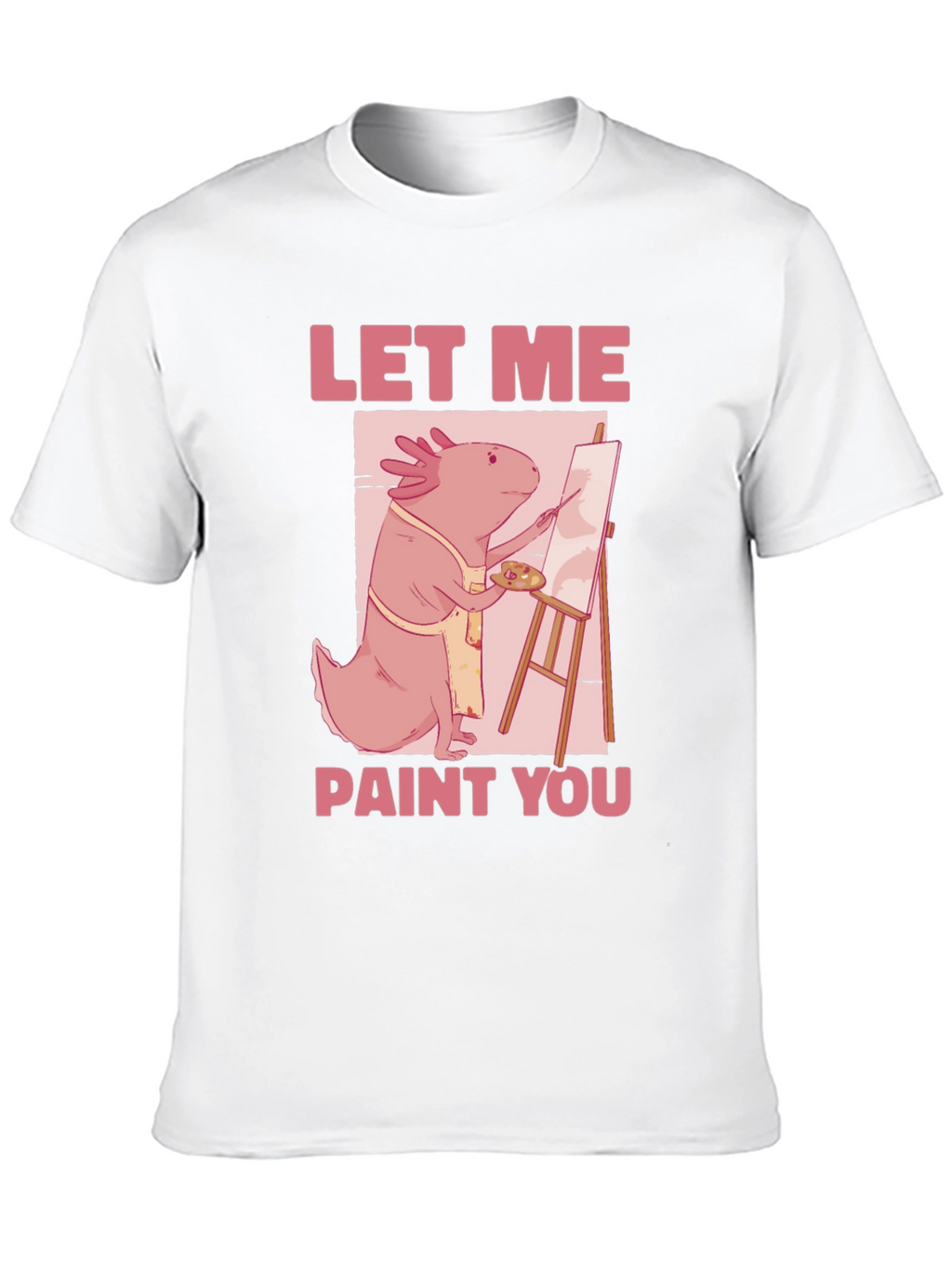 Axolotl Artist Graphic Tee - Let Me Paint You