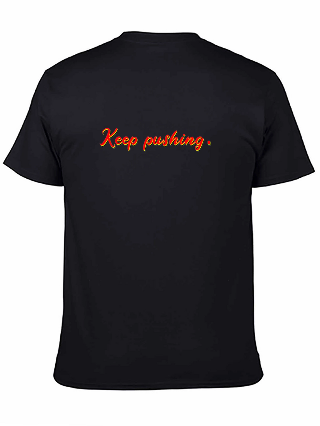 Keep Pushing Black Graphic Tee