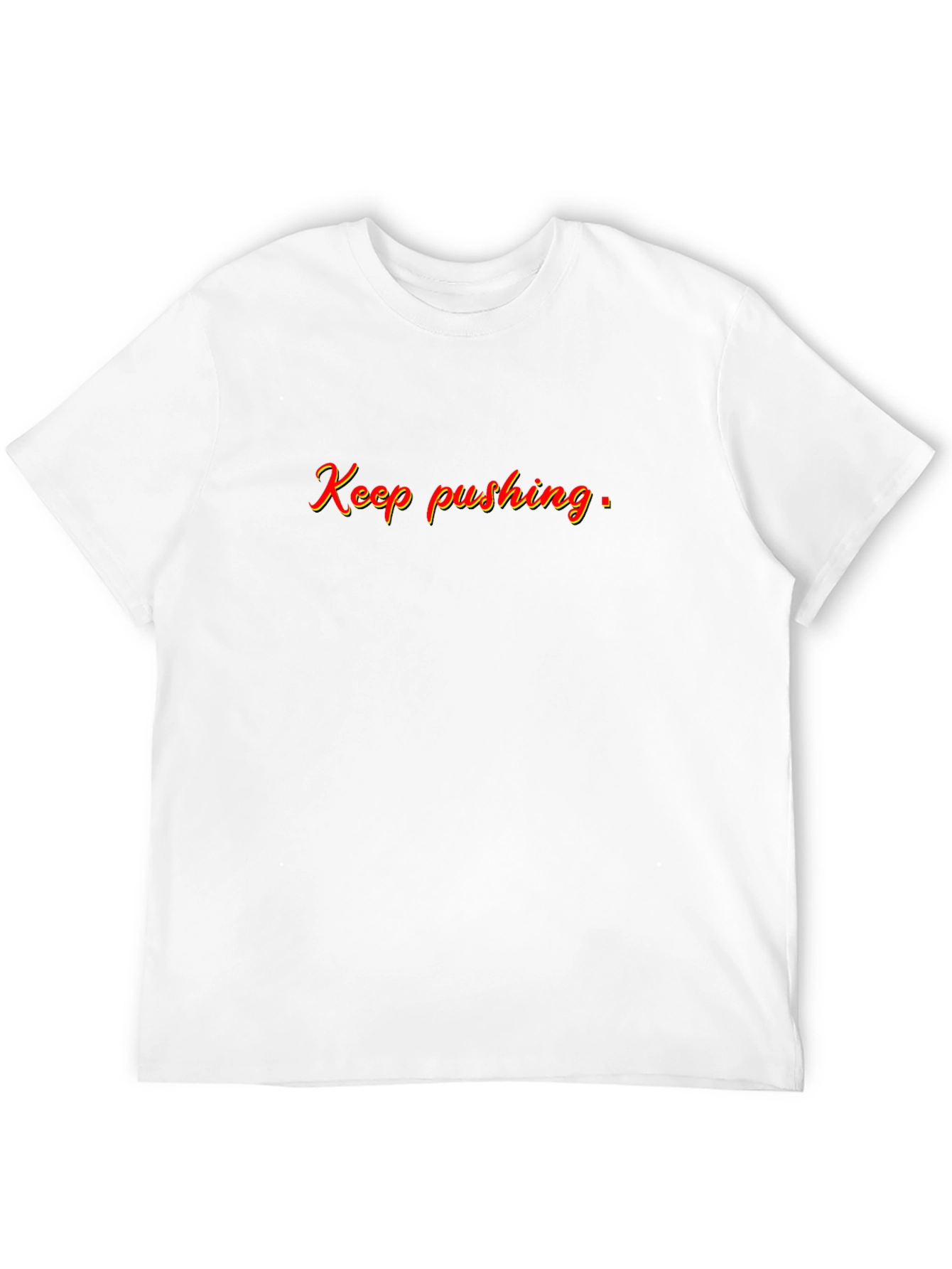 Keep Pushing Black Graphic Tee