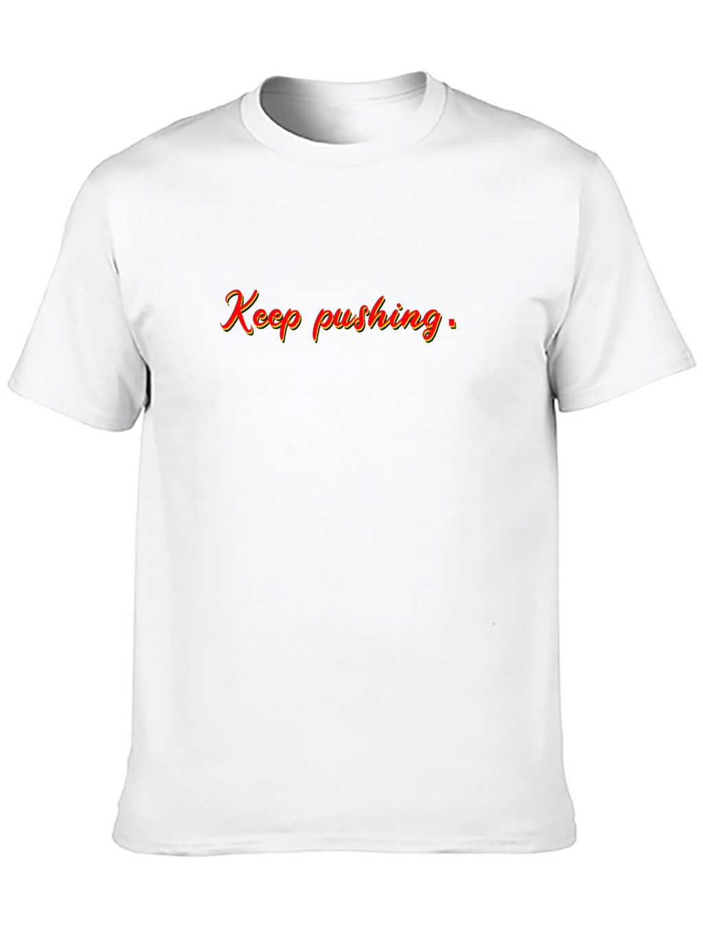Keep Pushing Black Graphic Tee