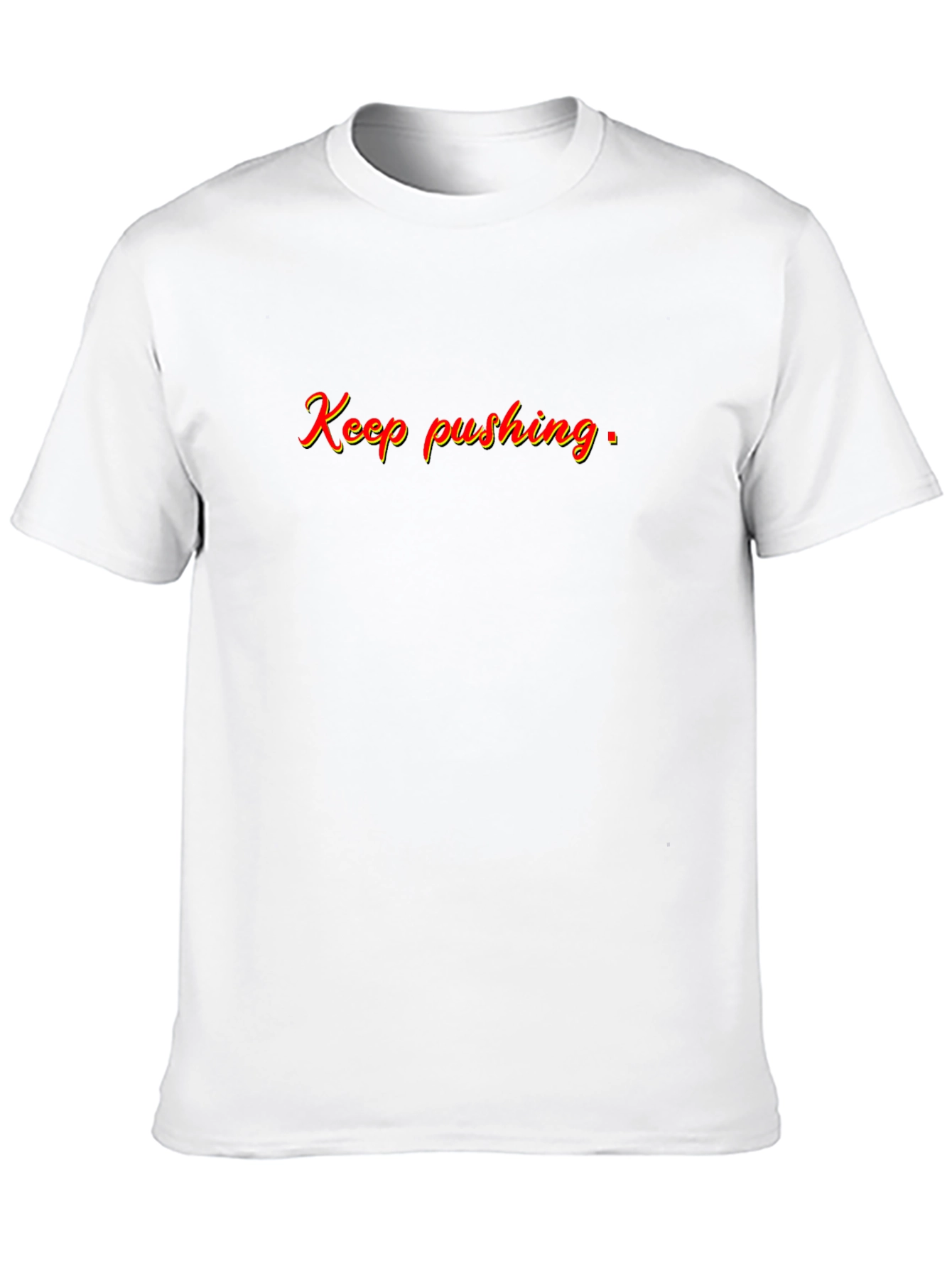 Keep Pushing Black Graphic Tee
