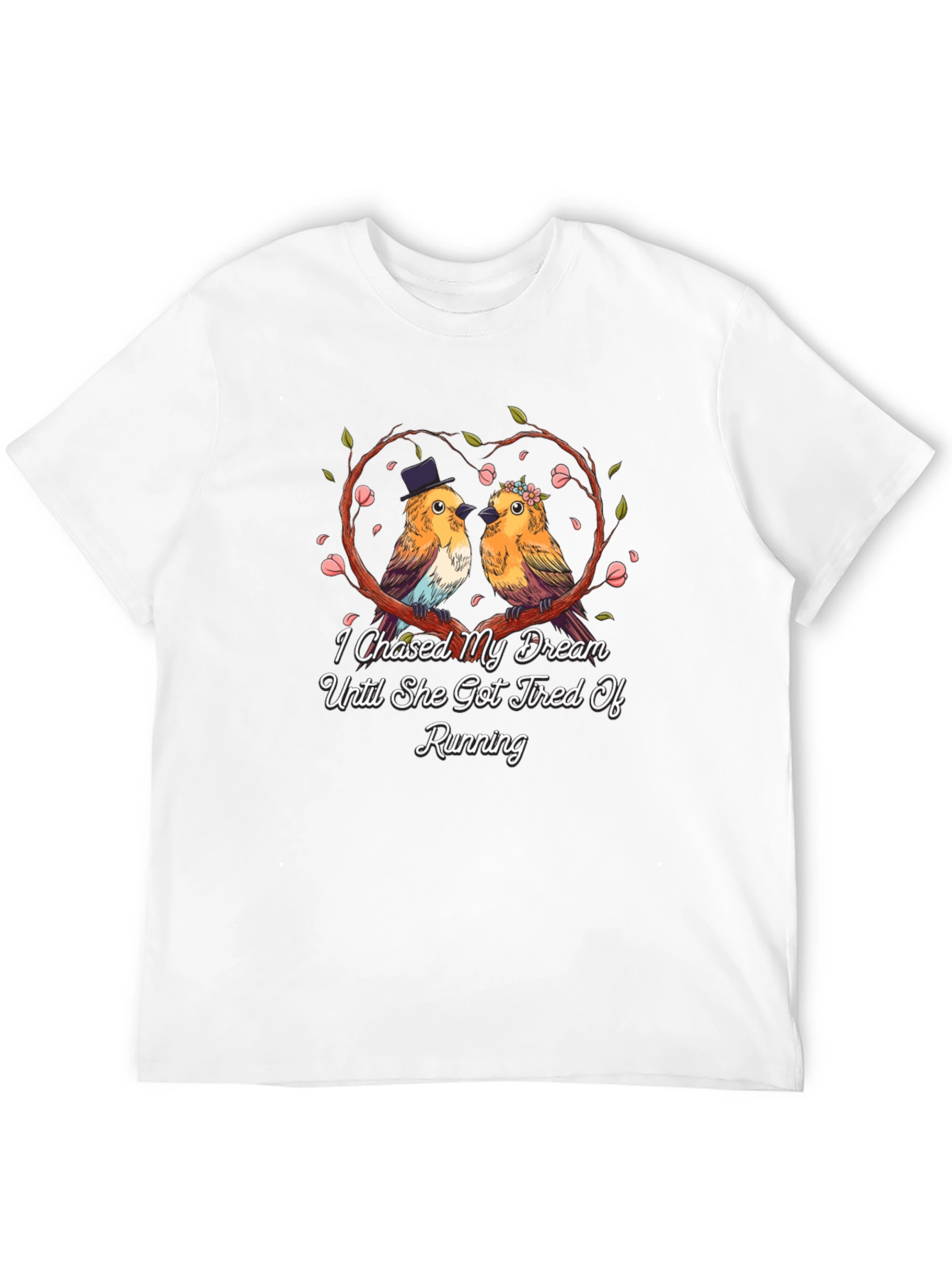 I Chased My Dream Bird Couple Graphic Tee
