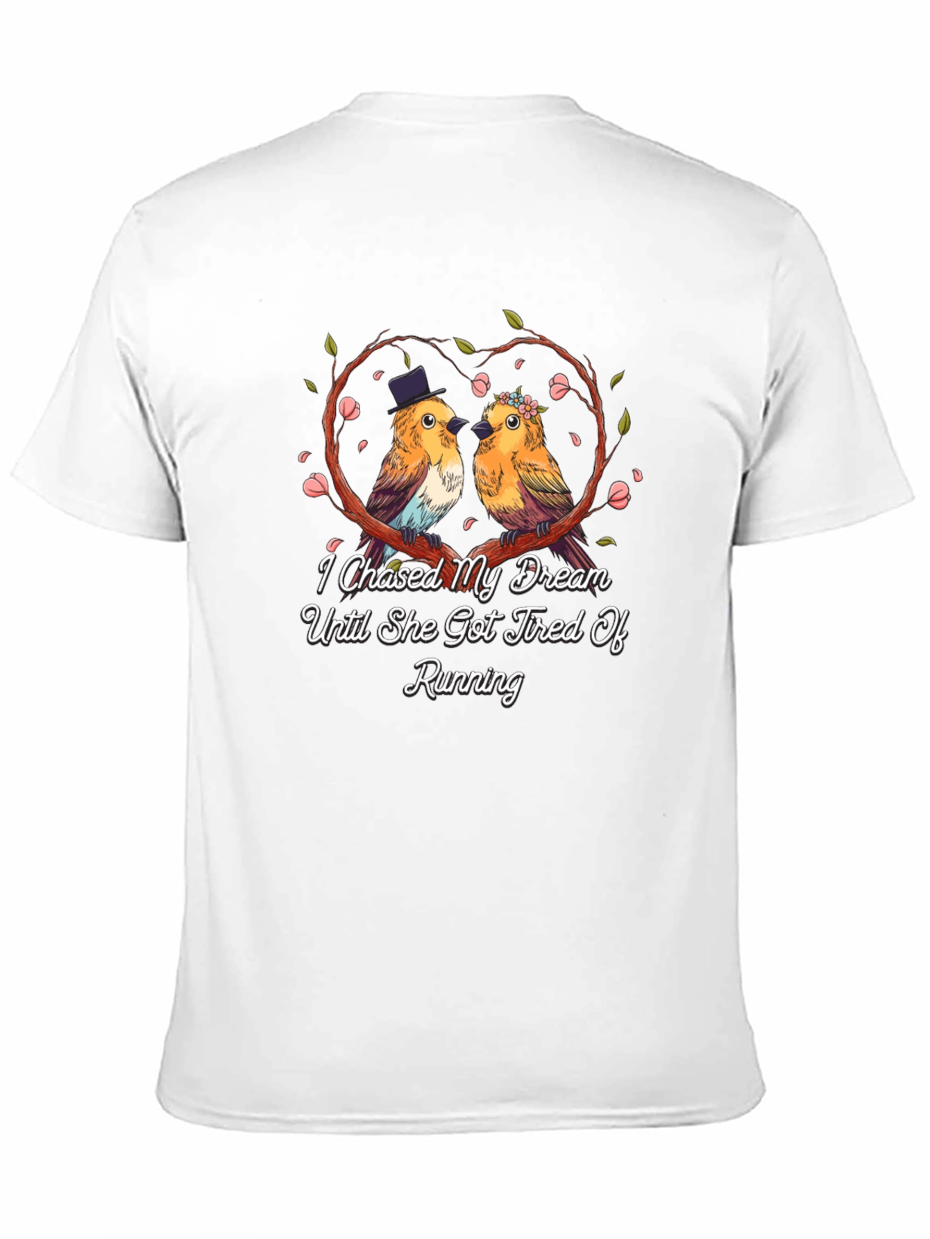 I Chased My Dream Bird Couple Graphic Tee
