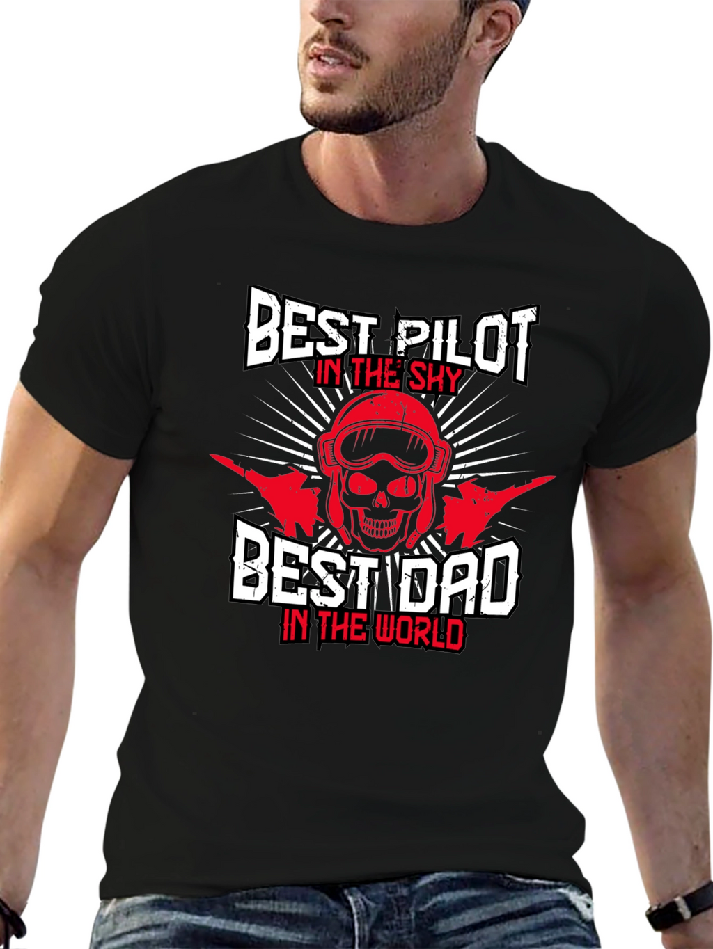 Best Pilot Dad T-Shirt - Sky Lover Gift