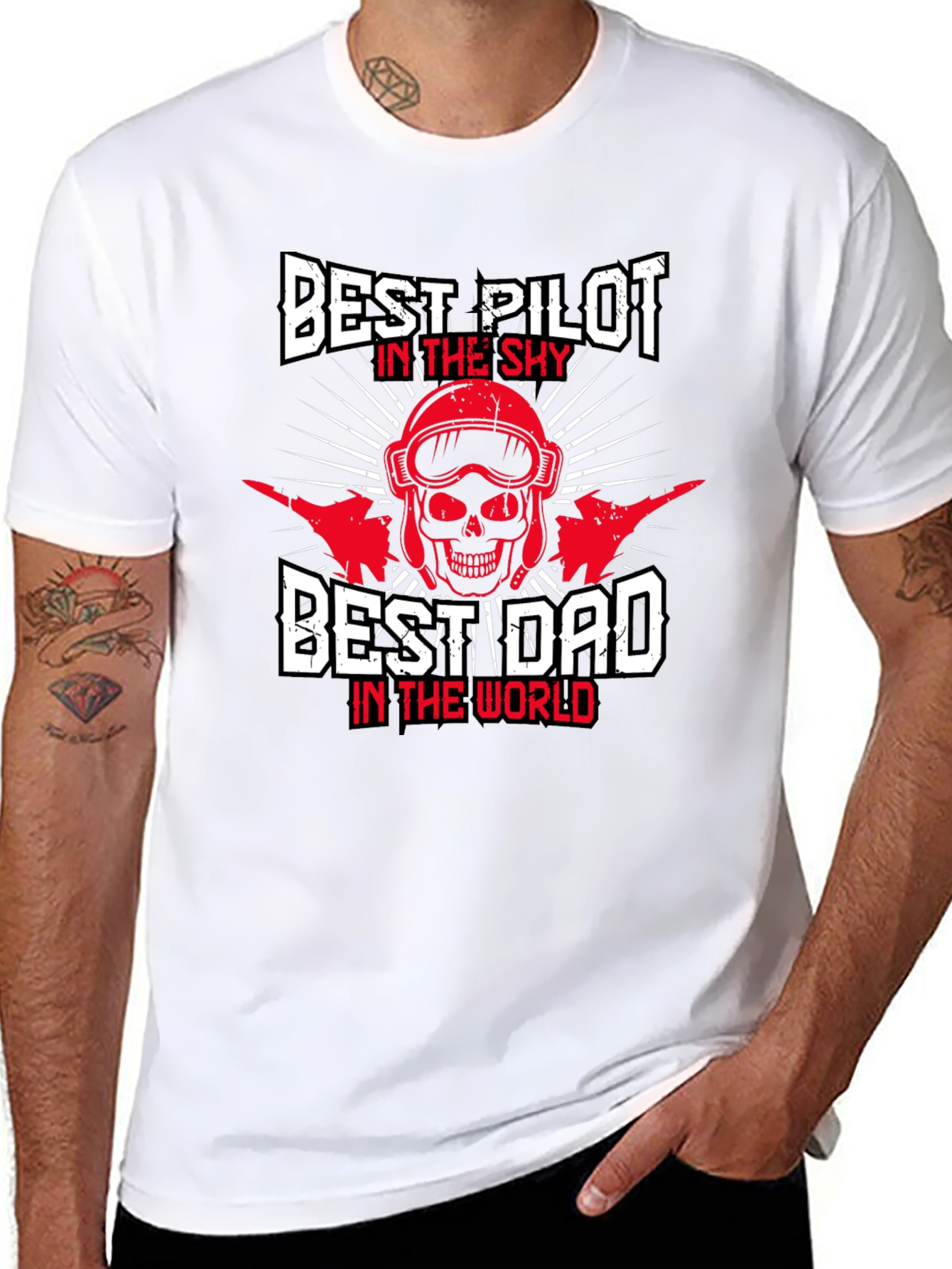 Best Pilot Dad T-Shirt - Sky Lover Gift