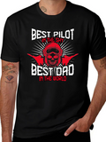 Best Pilot Dad T-Shirt - Sky Lover Gift