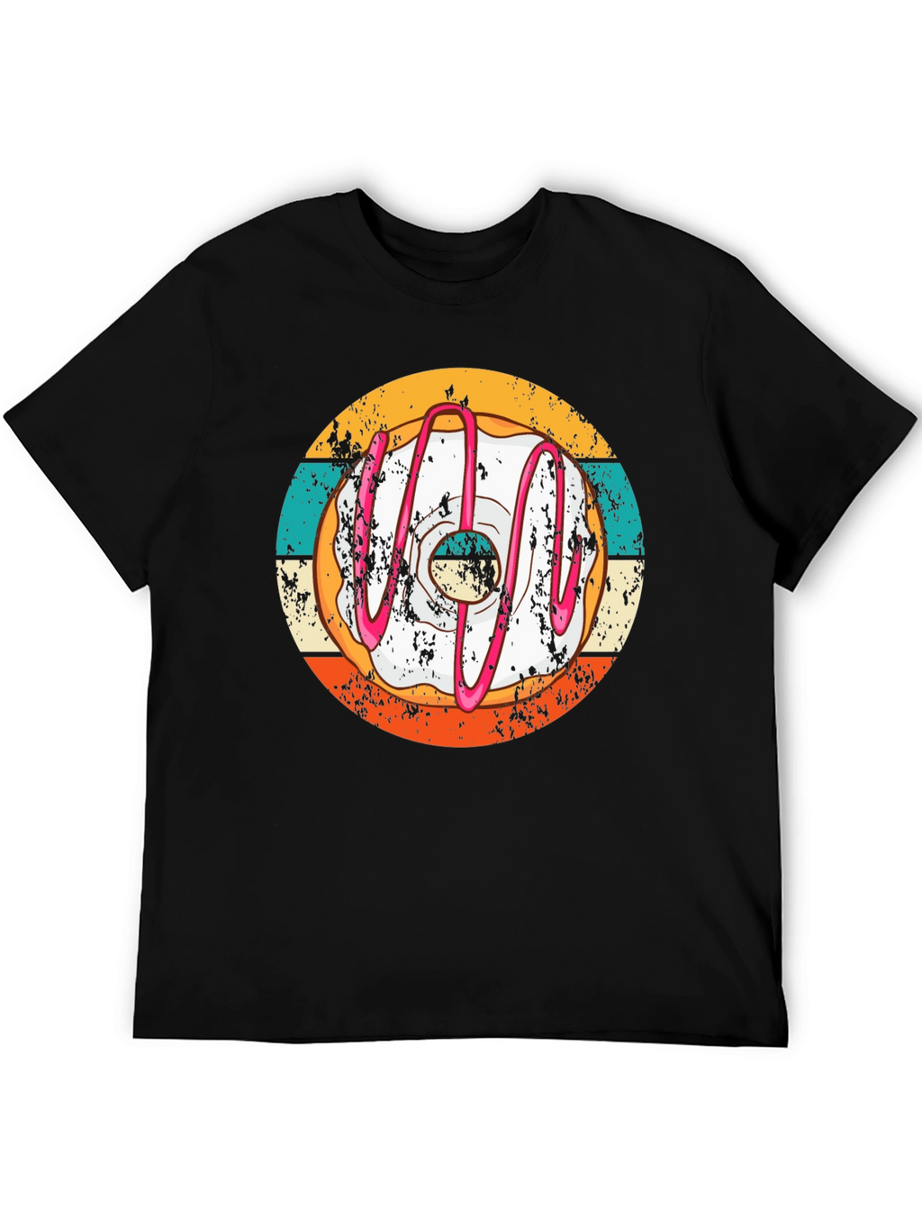 Retro Donut T-Shirt - Unique Graphic Tee