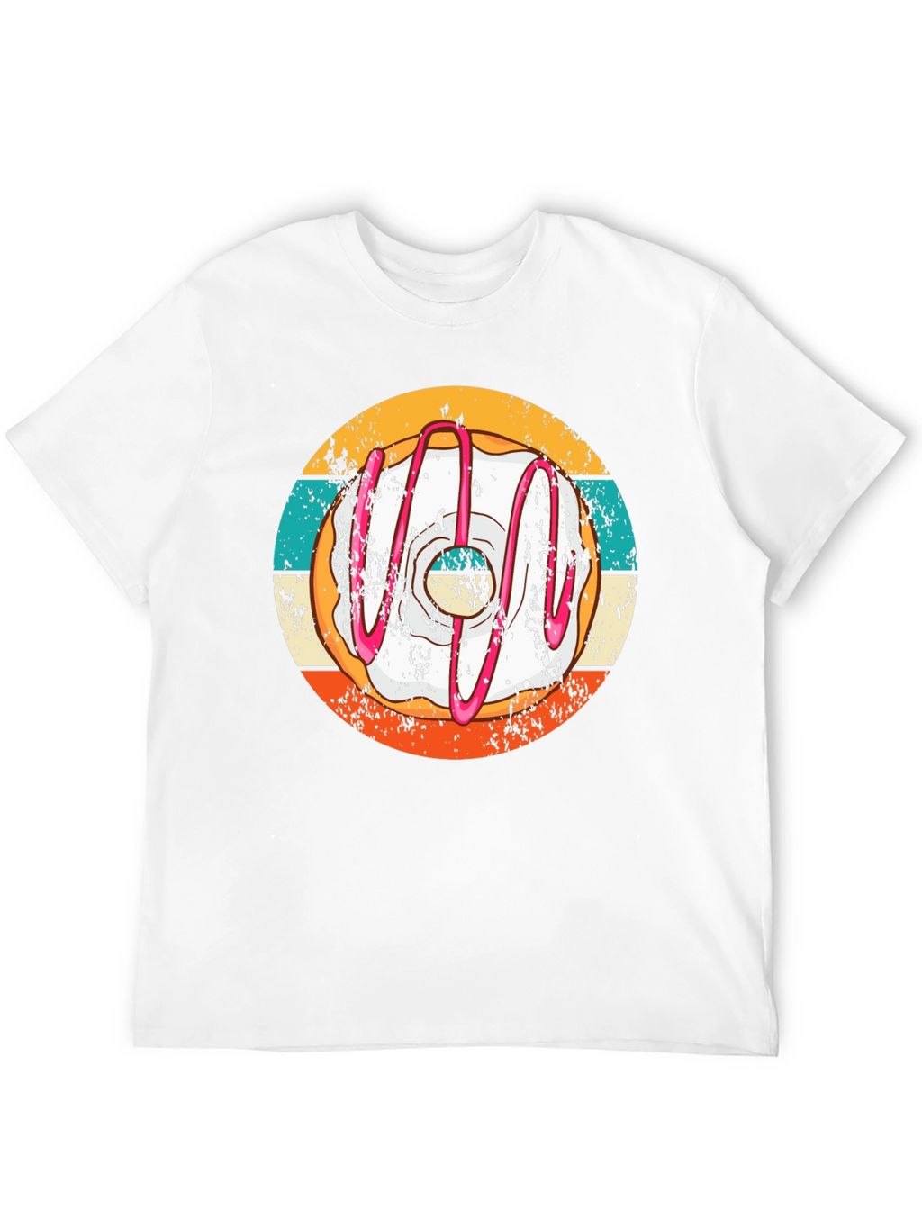 Retro Donut T-Shirt - Unique Graphic Tee