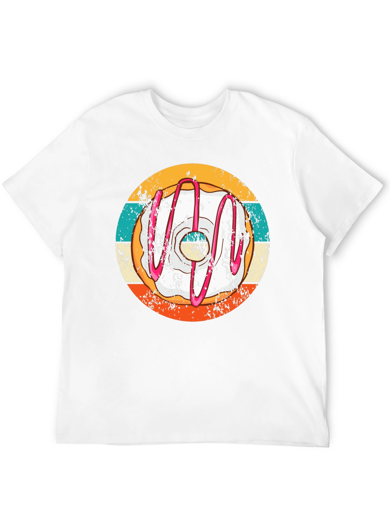 Retro Donut T-Shirt - Unique Graphic Tee