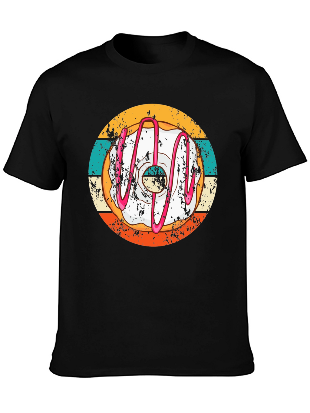 Retro Donut T-Shirt - Unique Graphic Tee