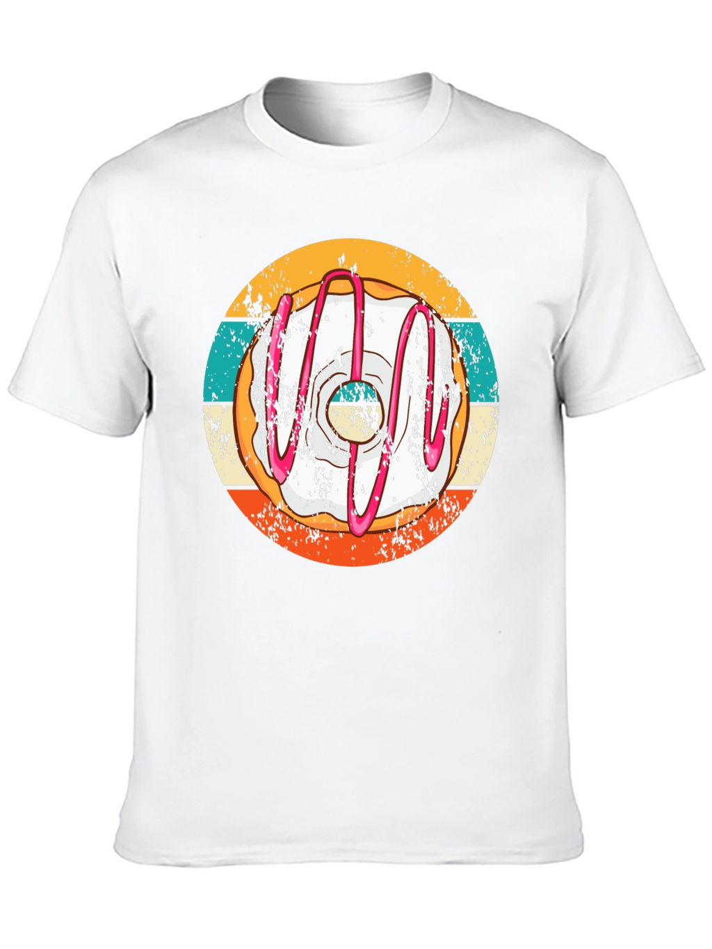Retro Donut T-Shirt - Unique Graphic Tee